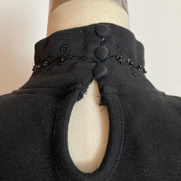 Lisa Ashley Beaded Mock Neck Sweater - Picture 4 of 10